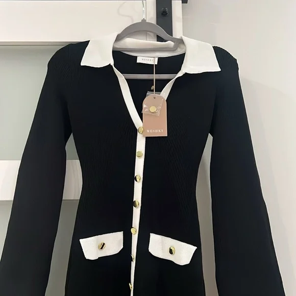 NEW Meshki Long sleeve knit dress - Picture 4 of 8